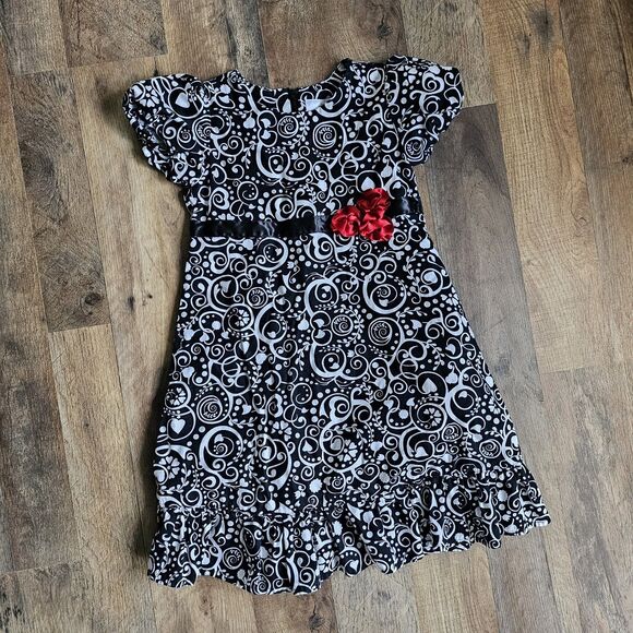 Hanna Andersson Heart Scroll Dress Girls Size 110 (Approx. 5 Years) - Picture 1 of 9